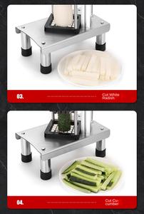 Coupe-frites à usage domestique coupe-pommes de terre coupe-frites machine de découpe ménage trancheuse à légumes hachoir à pommes de terre sur bureau mural - Product Image 3