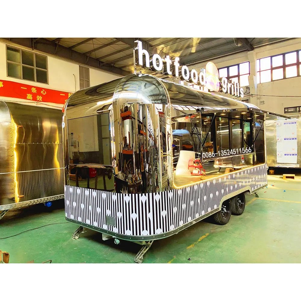 mobile store,car food truck mobile food van for sale fast food cart CE