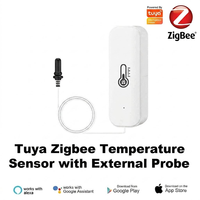Nouveau capteur intelligent de température et d'humidité Tuya Zigbee avec sonde, thermomètre numérique et hygromètre, détecte les données de température et d'humidité du réfrigérateur