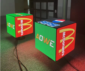 Đa góc <span class=keywords><strong>LED</strong></span> quảng cáo biển hiệu cho trung tâm mua sắm Rubik của Cube <span class=keywords><strong>LED</strong></span> Video tường tùy chỉnh <span class=keywords><strong>LED</strong></span> hiển thị trong nhà 12-16bits - Product Image 3