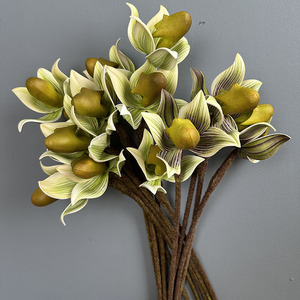 Planta Artificial de Phalaenopsis en Maceta de 3 Ramas, Simulación de Paphiopedilum, Adorno para Jardín u Oficina, Decoración para el Hogar - Product Image 2