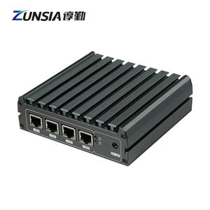 Zunsia Celeron J1900 J4125 4 Lan Desktop-<span class=keywords><strong>Computer</strong></span> Host <span class=keywords><strong>Quad</strong></span> <span class=keywords><strong>Core</strong></span> X86 Linux Router Industrieller lüfter loser Pfsense Firewall <span class=keywords><strong>Mini</strong></span>-PC - Product Image 1