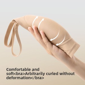 Sujetador sin aros para mujer, con soporte de gel invisible, efecto segunda piel, anti-caída y push-up, con diseño de letras - Product Image 3