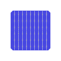 Cellule Solaire Monocristalline 182*182mm 9BB 21,9-23,3% pour Panneau Solaire Domestique