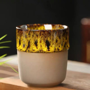 Tazza da Tè in Ceramica Stile Giapponese Vintage Resistente alle Alte Temperature, Creativa <span class=keywords><strong>e</strong></span> Rustica - Product Image 4