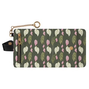 New Arrival Aloha Hawaii Custom Anthurium Flower Print <b>Small</b> Pu Leather Cute RFID Blocking Wallet Card Holder <b>Purse</b> for Women - Product Image 2