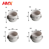 Vanne de régulation de volume d'air en plastique de 150 mm pour système CVC, raccord de ventilation, contrôle d'échappement, amortisseur de conduit d'air, clapet anti-retour, hôpital