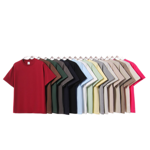 เสื้อยืดโอเวอร์ไซส์คุณภาพสูง ผ้าฝ้ายเนื้อแน่น 250GSM ทรงบ็อกซี่หลวม สตรีทแวร์ รับสกรีนโลโก้ เสื้อยืดเปล่า พิมพ์ลายดิจิตอล ยูนิเซ็กส์ - Product Image 1