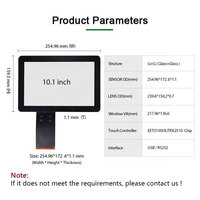 Kit de superposition d'écran tactile multipoint 10 points de qualité médicale 10,4 pouces avec revêtement AR AF AG
