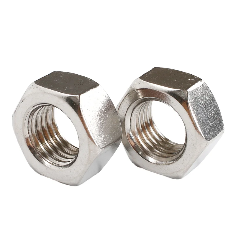 NXF JIS/DIN UNSS31603 316L/00Cr17Ni14Mo2/1.4404 M2-M39 Stainless Steel 316L ASTM Heavy or Thin Hex Nuts