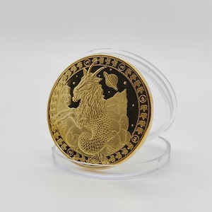 Offerta Speciale: Monete Souvenir in Oro all'Ingrosso, 12 Segni Zodiacali, Monete in Metallo Personalizzabili Placcate Oro, Monete Portafortuna - Product Image 3