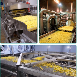 Настраиваемый бренд новый эффективный картофель фри маниока линия пищевой 304 из нержавеющей стали картофельные чипсы газовые замороженные - Product Image 6