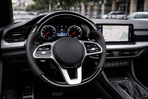 Volant <span class=keywords><strong>Mercedes</strong></span>, volant <span class=keywords><strong>Mercedes</strong></span> Benz avec poignée ergonomique antidérapante pour remplacement d'origine de la voiture - Product Image 5