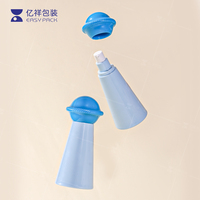Flacons cosmétiques en plastique au design unique et personnalisé, flacons de lotion mignons, contenants pour sérum pour le visage, avec bouchon planète pour l'emballage