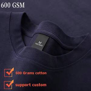 T-shirt Oversize Unisex in Cotone 100% Pesante 600 GSM con Logo Personalizzato, Lavorazione a Quattro Aghi e Doppio <span class=keywords><strong>Filo</strong></span> - Produttore all'Ingrosso - Product Image 2