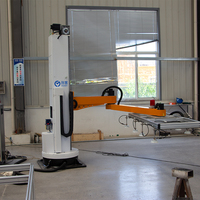Robot Industri memilih dan menempatkan Robot Sanda 4 Axis Sanda Manipulator 150kg muatan dan rak penyimpanan logam lembaran