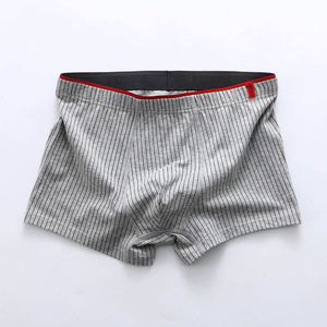 กางเกงในชาย บ็อกเซอร์ผ้าฝ้าย ระบายอากาศได้ดี ลายทาง แฟชั่น - Product Image 1