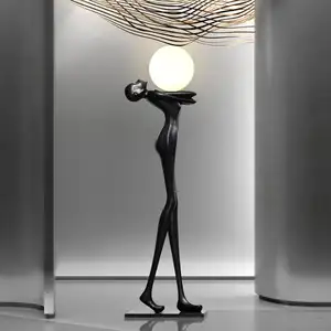 SANXIANG Creative Home Design Humanoïde Art Sculpture Lampadaire Hall D'hôtel Salon Grande Décoration Debout Lampadaires