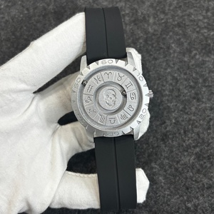 Nouvelle montre à quartz pour homme, Skull Twelve Galaxy Watch, acier inoxydable, cadran rotatif, boucle magnétique, bracelet en silicone, montre à quartz - Product Image 5