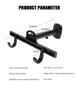 <span class=keywords><strong>Suspension</strong></span> d'intérieur réglable pour vélo, <span class=keywords><strong>crochet</strong></span> <span class=keywords><strong>de</strong></span> rangement mural, en acier inoxydable - Product Image 4