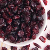 Gefreeze-droogde cranberries voor fruitthee & kruidenthee-mixen, FD gedroogd bessen-ingrediënt, bulk levering