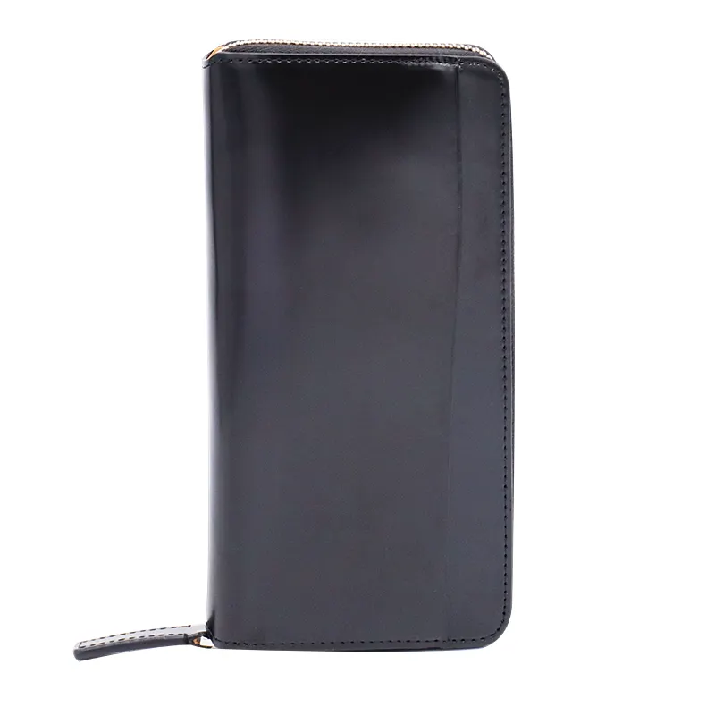 Ladies Leather Wallet Long Purse Phone Card Holder Men's Black Leather Key Chain Wallet 1 Piece Genius Leather Wallet
