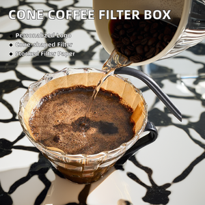 Filtres à café jetables résistants à la chaleur et antiadhésifs # <span class=keywords><strong>200</strong></span> filtres coniques non blanchis taille 02 pour 2 à 4 tasses de café filtre - Product Image 6