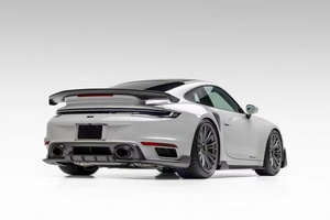 ชุดแต่งคาร์บอนไฟเบอร์แห้งสำหรับ Porsche 992 Turbo S ประกอบด้วยลิ้นกันชนหน้า, ดิฟฟิวเซอร์, สปอยเลอร์, สเกิร์ตข้าง และกันชนสำหรับ 992 Turbo S - Product Image 5