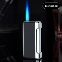 Briquet torche gonflable personnalisé en gros avec flamme à jet direct. Briquet à cigares avec gaz butane rechargeable.