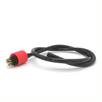Connecteur de contrôle sous-marin étanche IP69 Subconn MCIL16M 16 broches mâle en ligne en caoutchouc polyuréthane pour câble ROV marin