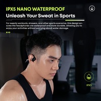 Écouteurs Sportifs sans Fil à Conduction Osseuse IPX5, Oreillettes Bluetooth Ouvertes BT 6.0, Casque d'Écoute sans Fil