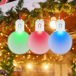 Neue Produkt Großhandel Sublimation 3 Zoll Acryl LED-Lampe USB-Ladegerät und Batterie Weihnachts baum Dekoration Ornament