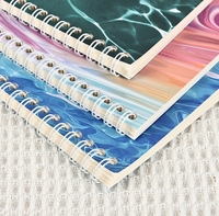 Carnet de notes de voyage avec tampon de check-in - Reliure spirale et à feuilles mobiles - Couverture en PU - Format B5 - Cadeau pour étudiants - Album de collection et de rangement