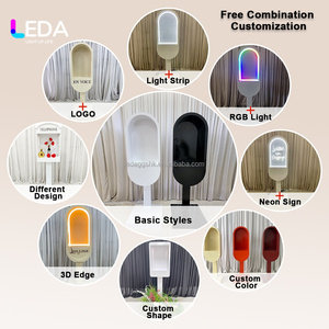 Cabina Telefónica Moderna Blanca de Metal LEDA, Soporte para Libro de Visitas de Audio y Video para Dejar Mensajes, Decoración para Eventos y Recepciones de Bodas - Product Image 4