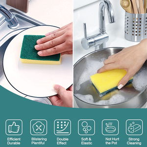Wholesale Popular Kitchen High-quality Dish Washing Household Cleaning Sponge Free Sample Wholesale Price Sponge for Shoes - Product Image 5