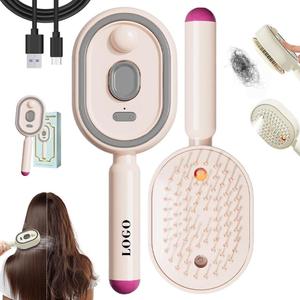 แปรงหวีผมแบบพับเก็บได้ 0728 Nano ไร้สาย พกพาสะดวก พร้อมสเปรย์ฉีดผม ชาร์จได้ 120 นาที วัสดุ ABS ขนาดเล็ก ทำความสะอาดตัวเองได้ - Product Image 4
