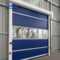 Puerta Rápida de PVC Transparente, Puerta Rápida de PVC, Puerta Enrollable, Libre de Polvo para Cuartos Limpios y Almacenes