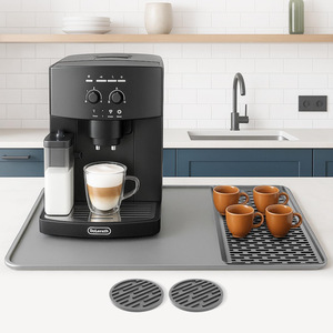 Tapete Antideslizante Rectangular para Cafetera Dolerath, Tapete Absorbente de Silicona para Fregadero de Cocina, Protector de Barra de Bar - Product Image 1