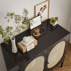 New cross-border dining <b>sideboard</b>, household kitchen <b>storage</b> rack, multi-functional <b>storage</b> cabinet, large capacity sundries - Product Image 4