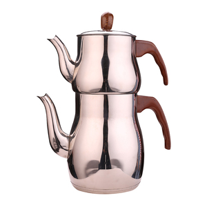 Ensemble théière et bouilloire turques tendance 2026, 1 ensemble théière en acier inoxydable 1 litre, cafetière <span class=keywords><strong>turque</strong></span> - Product Image 4