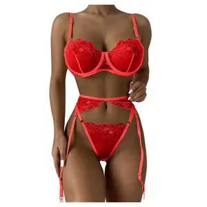 Bosmay Sexy tenue 2024 printemps été Europe amérique nouvelle dentelle cils couture sexy lingerie femmes dentelle soutien-gorge