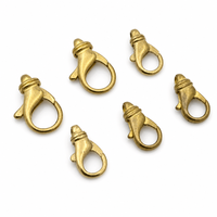 Accessoires de bijouterie OEM personnalisés en laiton massif semi-finis, fermoirs mousquetons, gravure de logo personnalisée, placage électrolytique sur mesure, ODM