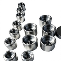 Douille de cylindre hydraulique en acier inoxydable usinée sur mesure par CNC, filetage de précision, usinage non standard, hydraulique 3D