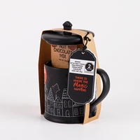 BespritGift Cadeaux d'Halloween Ensemble de tasses magiques hantées Tasses en céramique créatives personnalisées Articles de cadeau de chocolat chaud pour les cadeaux de vacances
