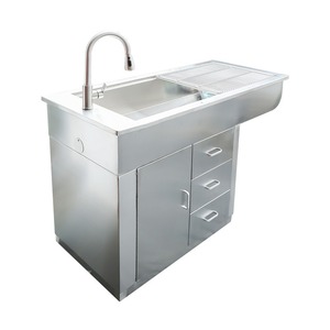 Table d'opération vétérinaire en acier inoxydable 304 avec tiroir pour animaux de laboratoire et table de diagnostic - Product Image 3