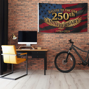 Bandera Patriótica de EE. UU. para el 250 Aniversario, con Águila, 1776-2026, Decoración con Efecto Desgastado para el Día de la Independencia Americana - Product Image 4