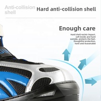 Patins à roulettes RS Full Flash pour enfants, ensemble complet de protections professionnelles, taille réglable, patins à roulettes lumineux