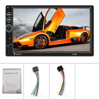 Reproductor MP5 para coche Podofo 2Din, radio para coche, estéreo para coche, autorradio con pantalla táctil de 7 pulgadas, audio BT, USB, AUX 7018B, venta al por mayor, stock UE