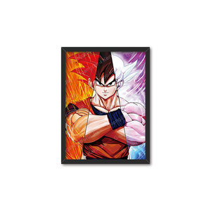 Póster Lenticular 3D Personalizado al por Mayor, Dragon Ball <span class=keywords><strong>Goku</strong></span> One Piece Spiderman Messi Ronaldo, Póster de Anime 3D - Product Image 1