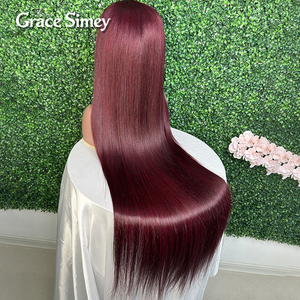 วิกผมคนแท้แบบชาวเวียดนามวิกผมมนุษย์แบบมีลูกไม้ด้านหน้าเป็นลอนวิกผมมนุษย์แบบไร้กาวแบบ HD สำหรับผู้หญิงผิวดำ - Product Image 4